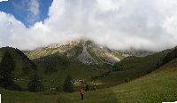 Rifugio Fuciade andando verso la Forca rossa